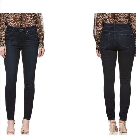 PAIGE NWT Hoxton Dark Wash High Rise Ultra Skinny Denim Jean  // 00 - Picture 2 of 9